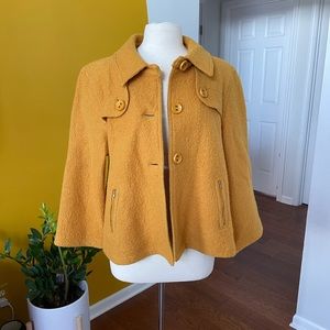 Vintage Womens Yellow Button Jacket